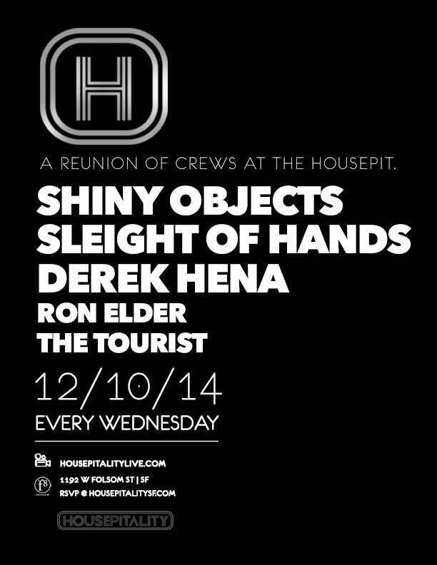 Housepitality Feat. Shiny Objects, Sleight Of Hands, Derek Hena - Página frontal