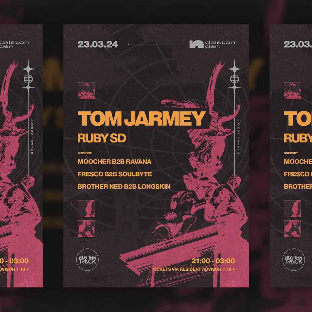Run The Track presents Tom Jarmey + Ruby SD - フライヤー表