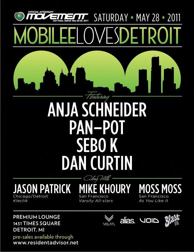 Mobilee Loves Detroit - フライヤー裏