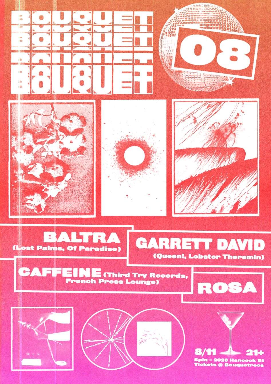 Bouquet. 08 with Baltra, Garrett David & Caffeine - Página frontal