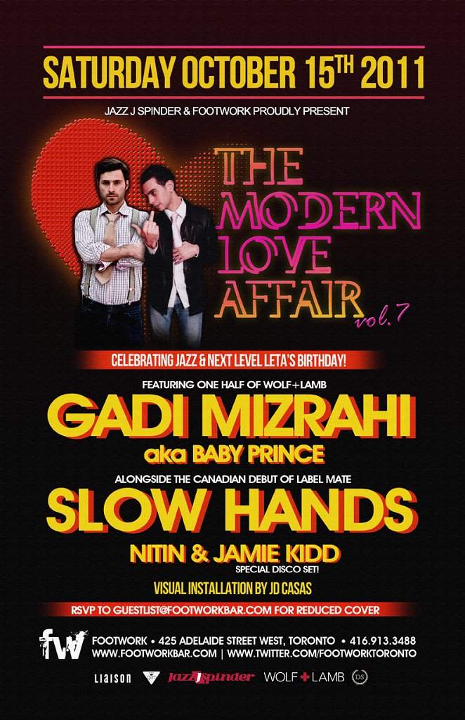 The Modern Love Affair Vol. 7 - Gadi Mizrahi & Slow Hands - Página frontal