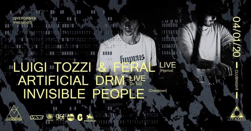 Overdriven x Luigi Tozzi and Feral Live - Artificial Drm Live - Página frontal