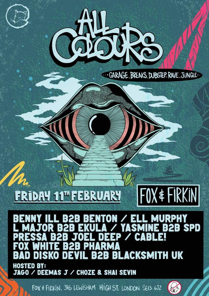 All Colours with Benny ILL B2B Benton, ELL Murphy, Lmajor B2B Ekula & More - Página frontal