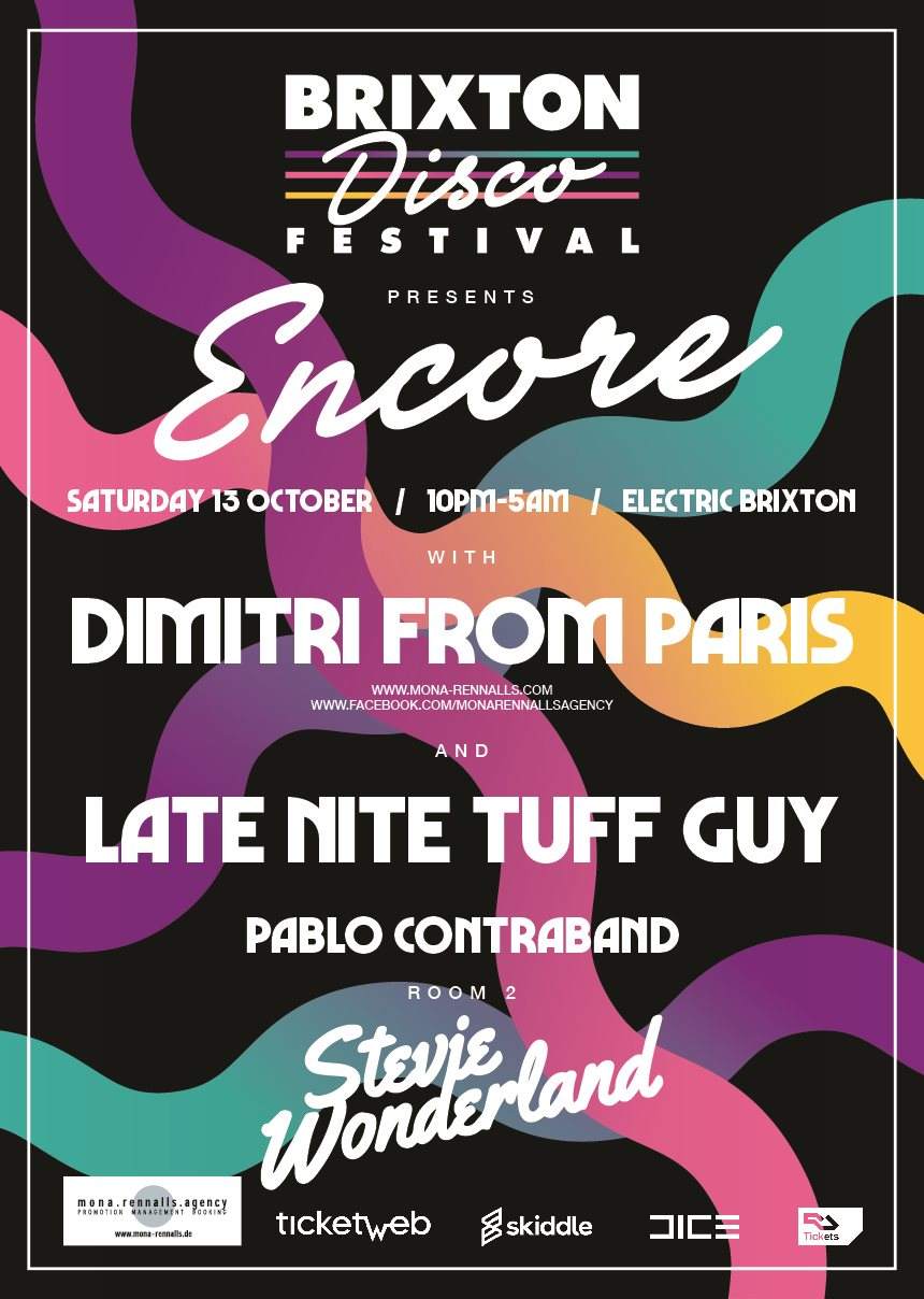 Brixton Disco Festival - 'Encore' with Dimitri From Paris & Late Nite Tuff Guy - Página frontal