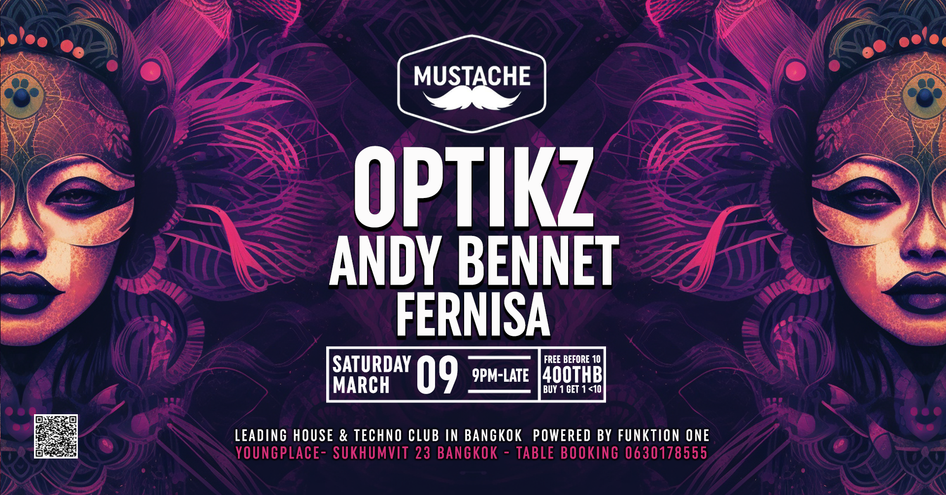 OPTIKZ - Andy Bennet - FERNISA I Mustache Bangkok - Página frontal