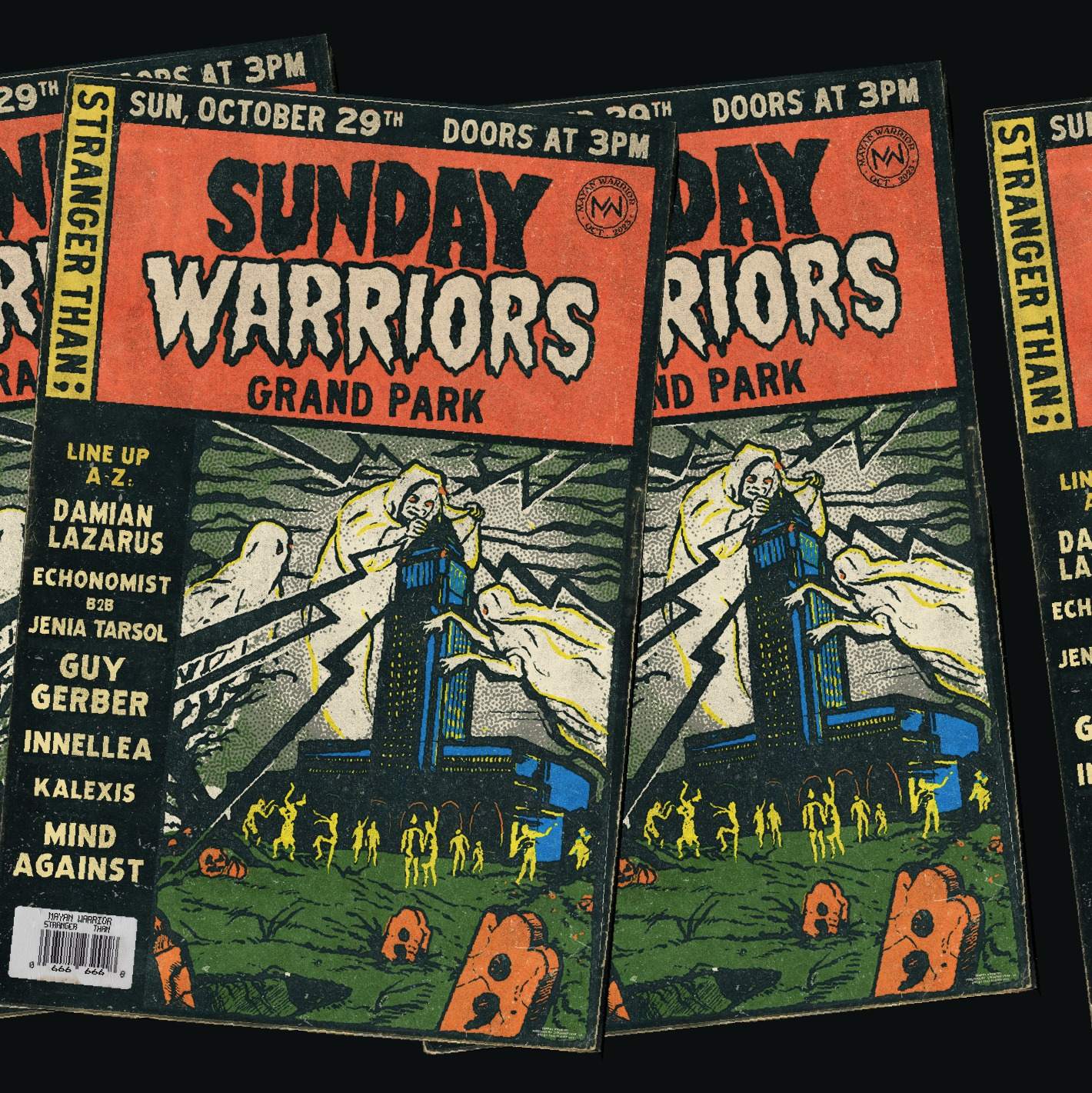 Sunday Warriors; Damian Lazarus, Guy Gerber, Mind Against - Página frontal