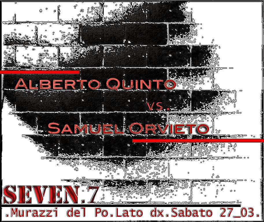 Alberto Quinto vs Samuel Orvieto - フライヤー表