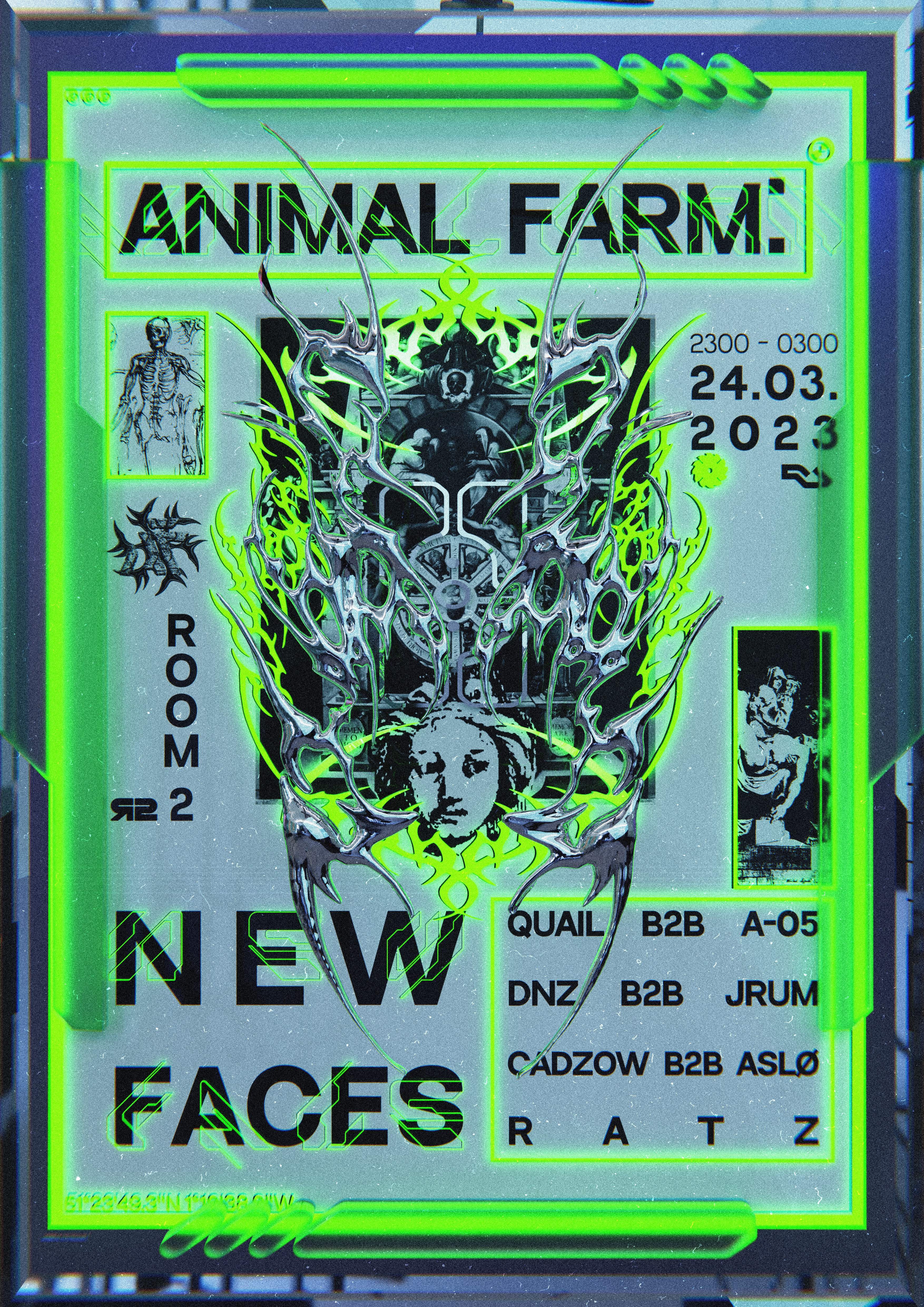 Animal Farm: NEW FACES - フライヤー表