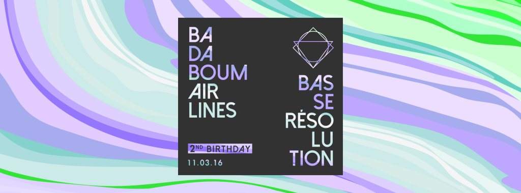 Aflm 2nd Birthday with Badaboum Airlines & Basse Résolution - Página frontal