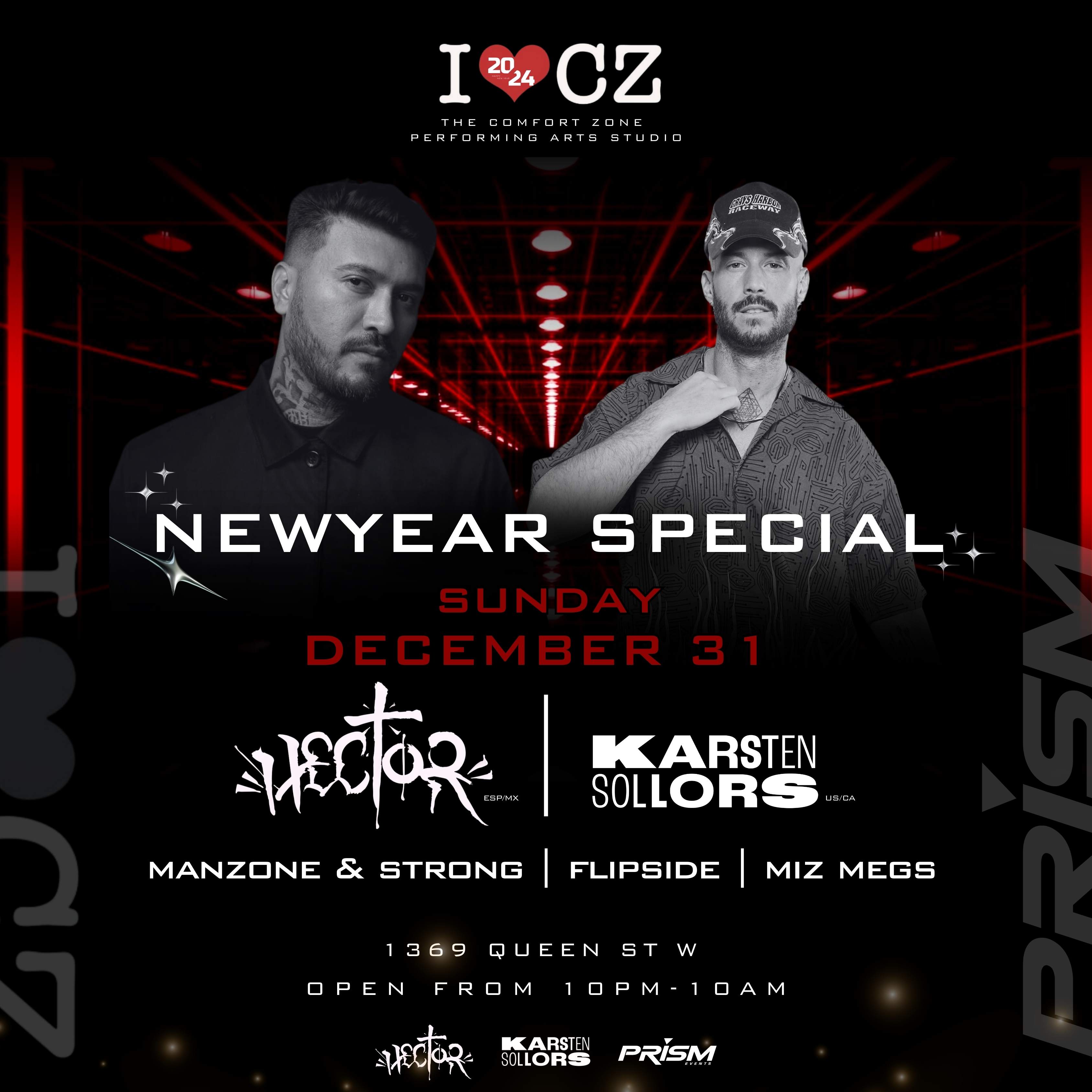 CZ New Year Special with Hector (Vatos Locos) & Karsten Sollors (Toolroom) - フライヤー表