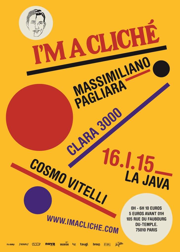 I'm A Cliche Party with Massimiliano Pagliara, Clara 3000 & Cosmo Vitelli - Página frontal