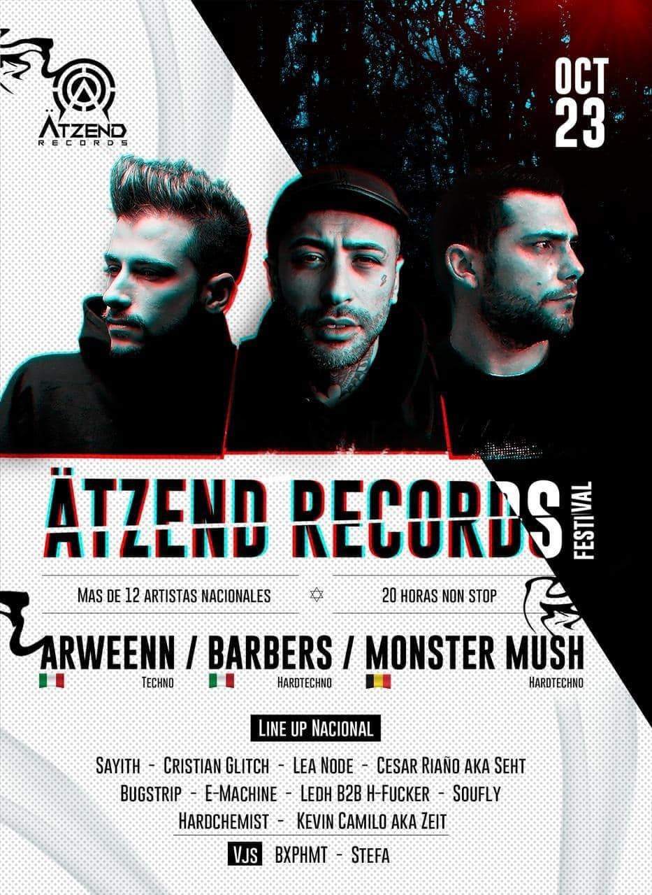 Atzend Records Festival - フライヤー表