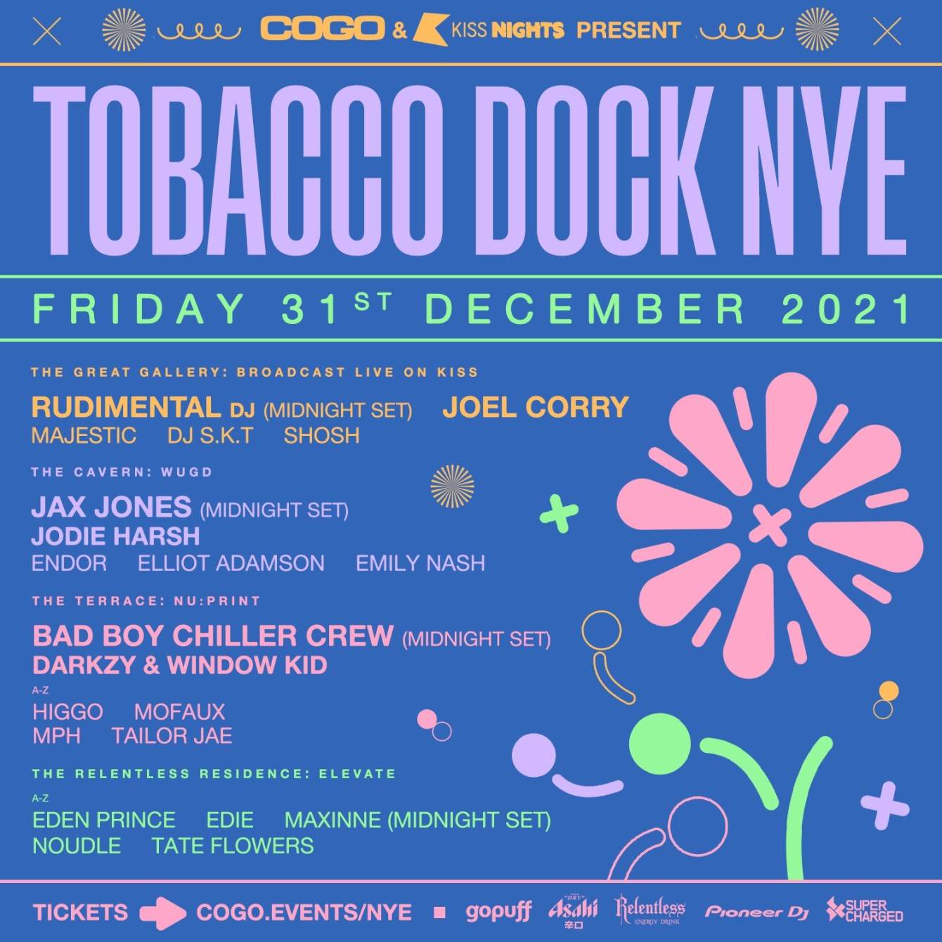Cogo & Kiss Nights presents Tobacco Dock NYE - Página trasera