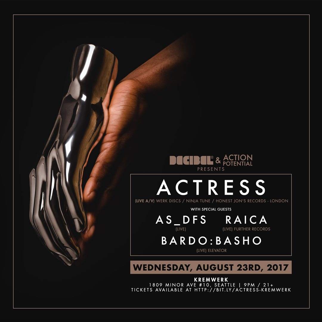 Actress (Live a/v) with As_dfs, Raica and Bardo:Basho - Página frontal