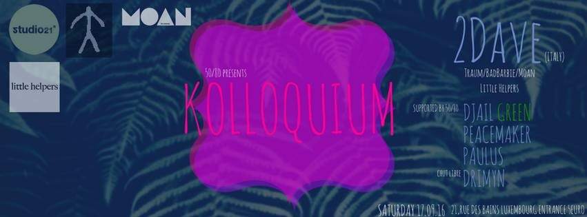 Kolloquium with /2dave - フライヤー表