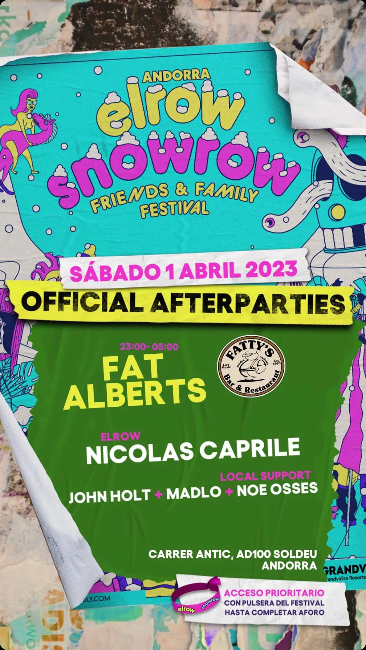 ELROW - SNOWROW OFFICIAL AFTER PARTY - Página frontal
