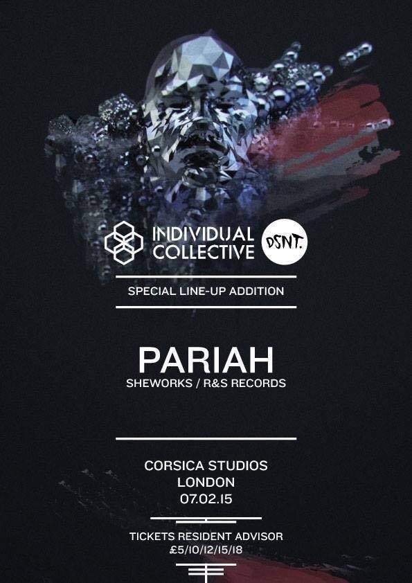 Individual Collective x Dsnt Feat. Kangding Ray, AnD, Ancient Methods, Pariah, Lakker +More - フライヤー裏