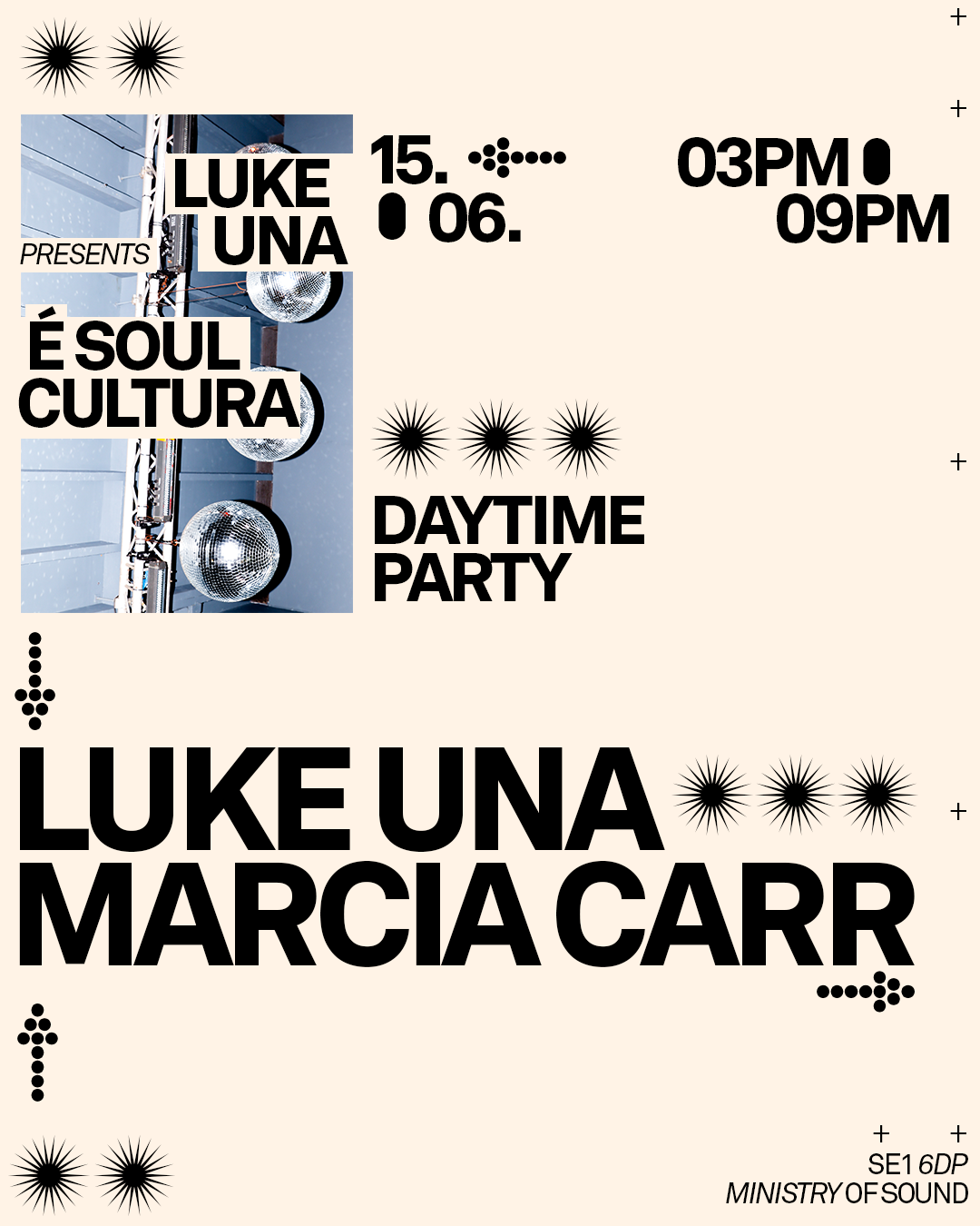 Luke Una's É SOUL CULTURA courtyard party - フライヤー表