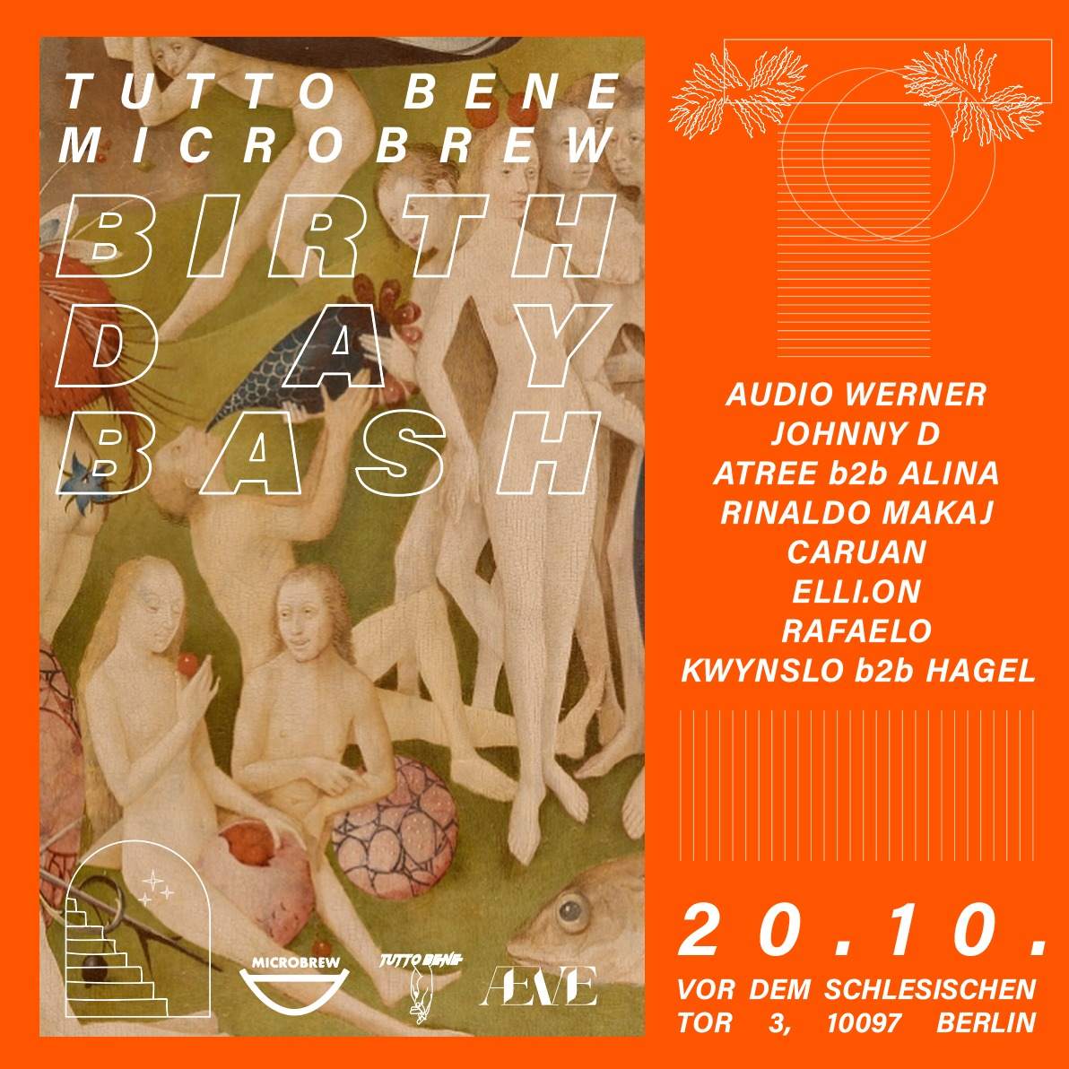 Microbrew x Tutto Bene - Birthdaybash - フライヤー表