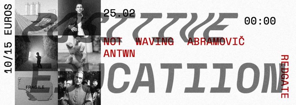 Redgate - Positive Education with Not Waving & Antwn - フライヤー裏