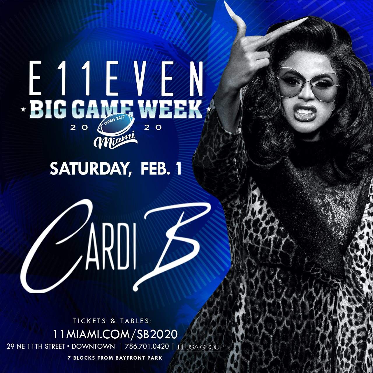 Big Game Week: Cardi B At E11EVEN MIAMI & ROOFTOP, Miami