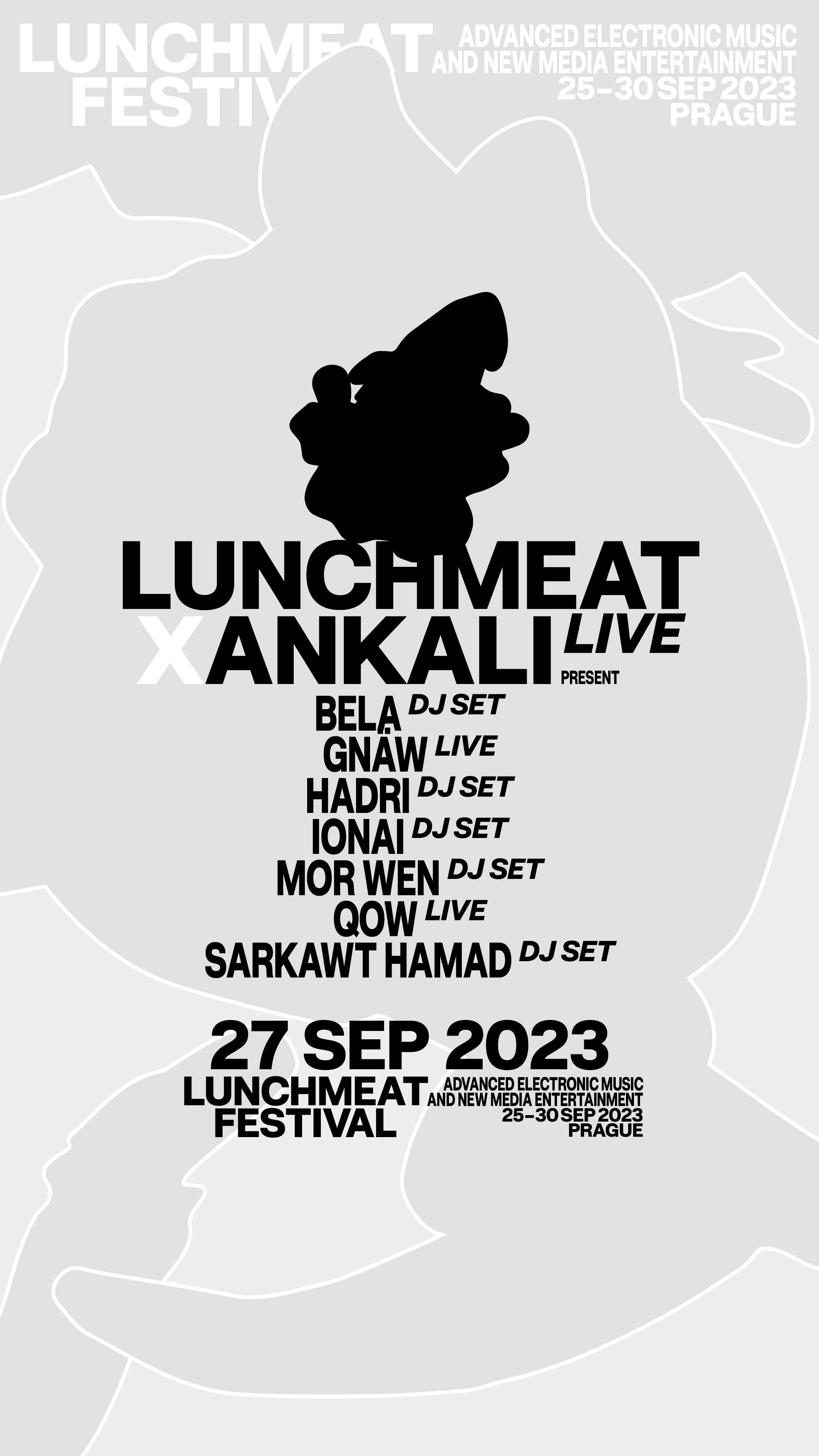 Lunchmeat x Ankali Live bela, Gnäw live, hadri, ionai, Mor Wen, Qow