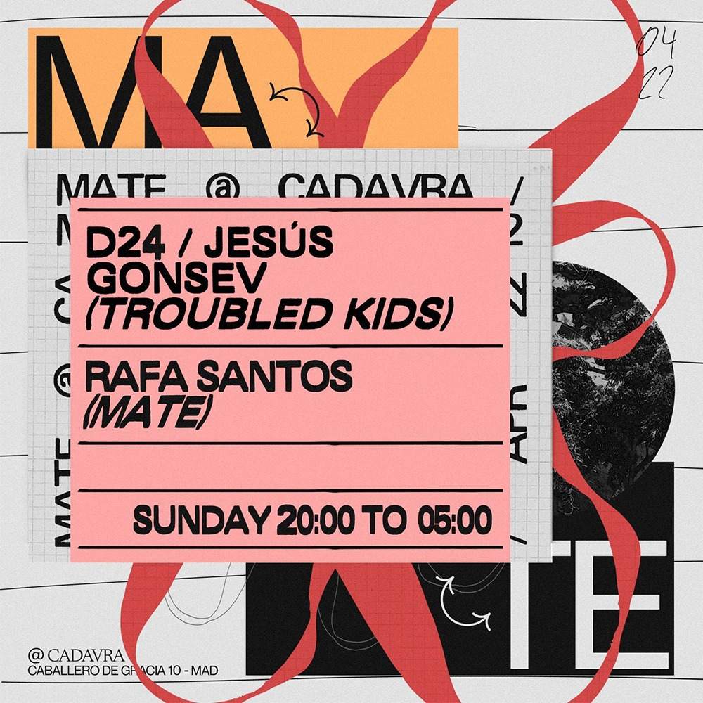 Mate Sunday Sessions: Jesús Gonsev (Troubled Kids) & Rafa Santos (Mate) - フライヤー表