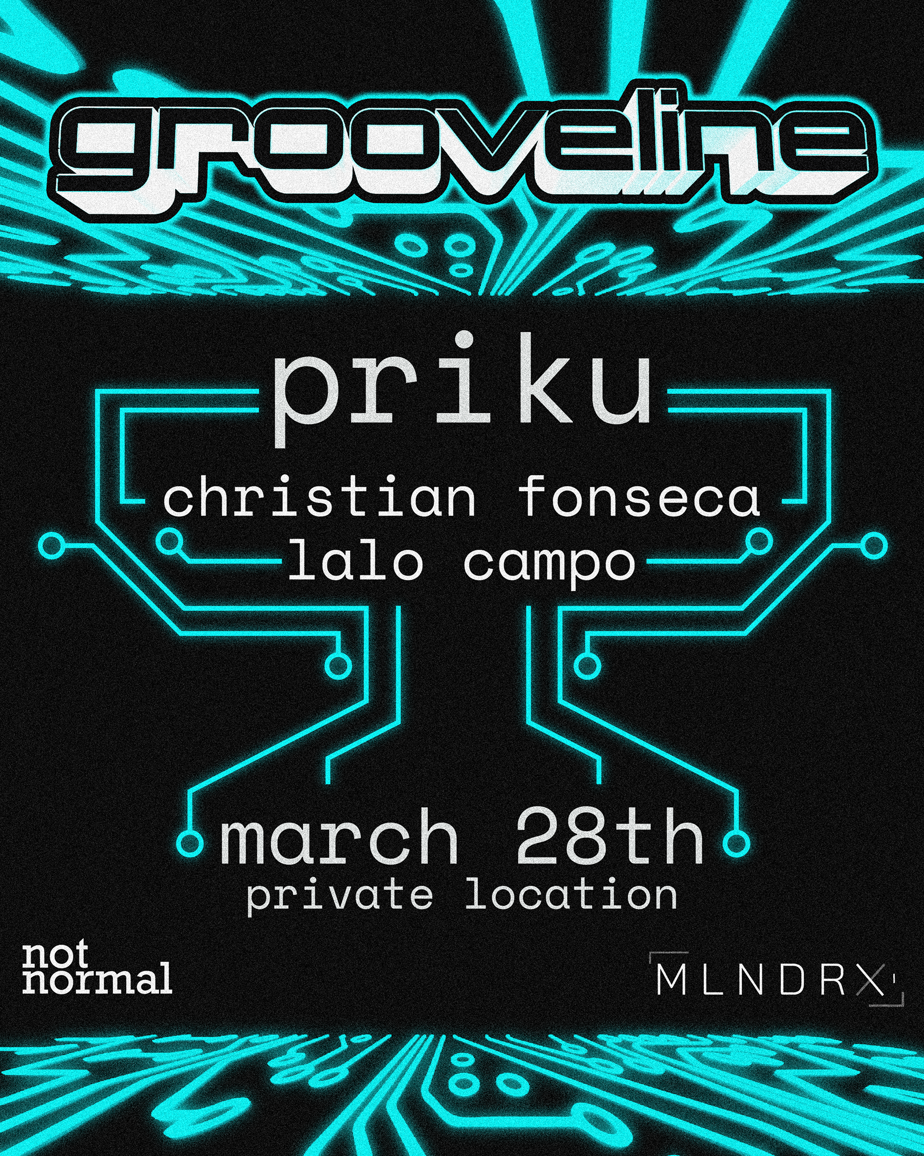 Grooveline: Priku - フライヤー表