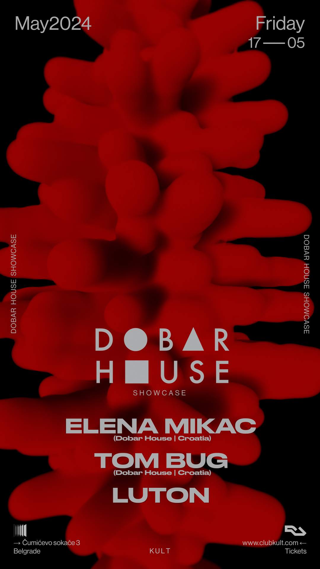 Dobar House BG w/ Elena Mikac, Tom Bug, Luton - Página frontal