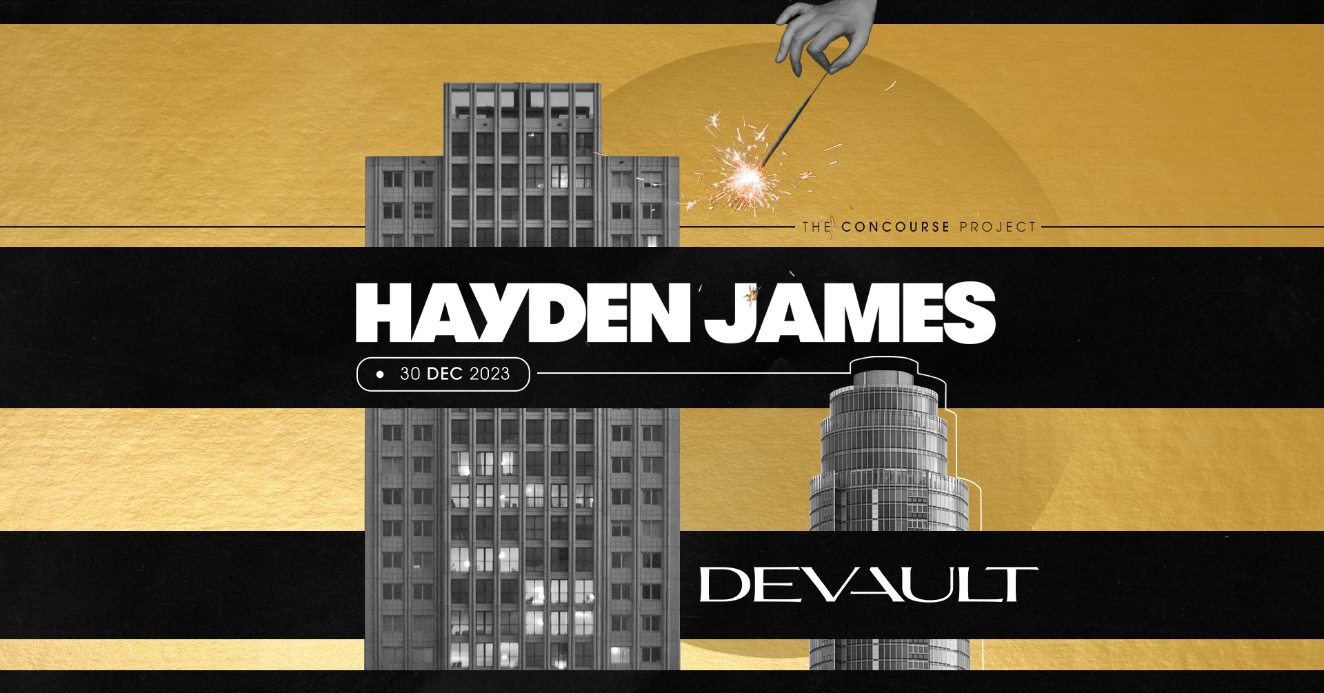 Hayden James + Devault - フライヤー表