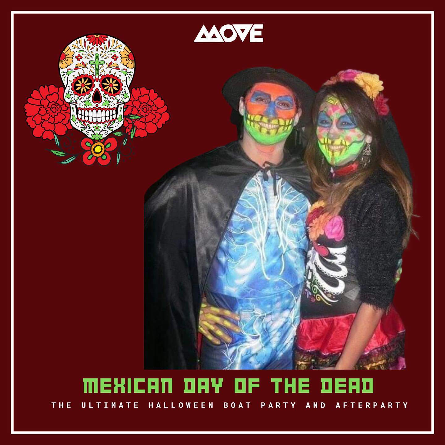 Mexican Day of the Dead Boat party and after-party - Página trasera