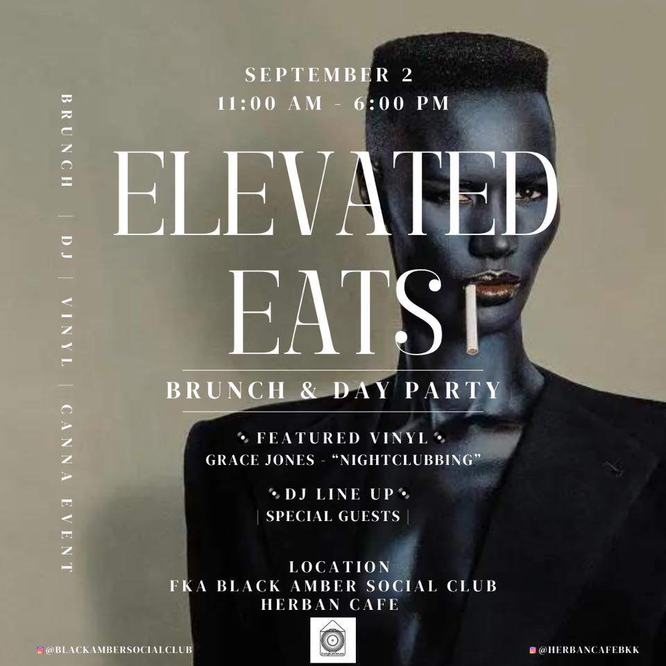 Elevated Eats - Brunch and Day Party - フライヤー表