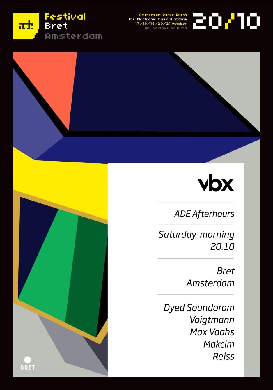 VBX ADE Afterhours with Dyed Soundorom, Voigtmann, Max Vaahs, Makcim, Reiss - Página frontal