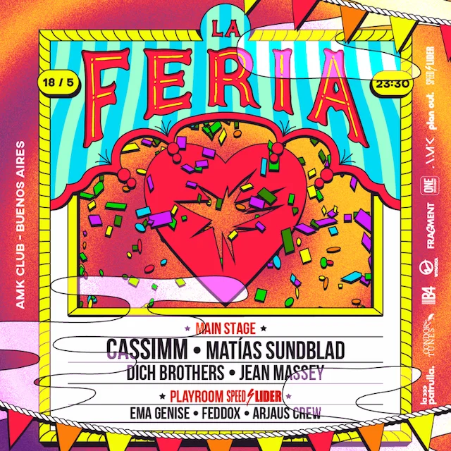 CASSIMM + MATIAS SUNDBLAD & MORE ARTISTS - by LA FERIA FESTIVAL - フライヤー表