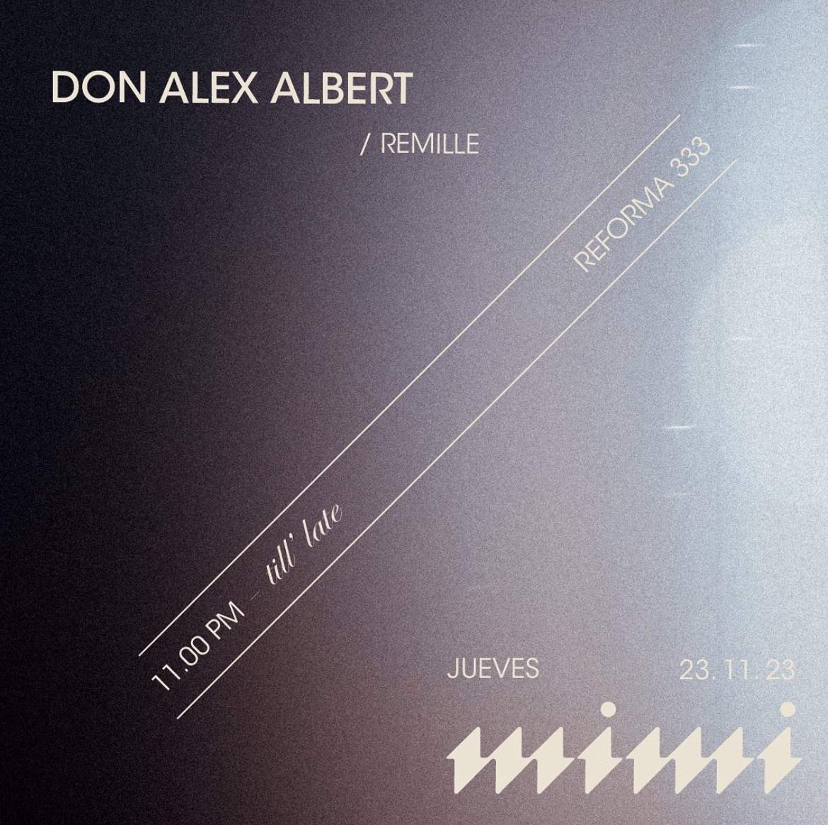 Don Alex Albert + Remille @MiMi Disco - Página frontal