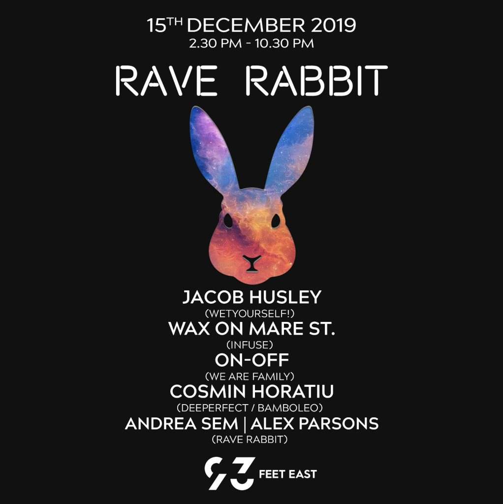 Rave Rabbit with Wax On Mare St. (Infuse) Cosmin Horatiu, On-Off, Jacob Husley and More - フライヤー裏