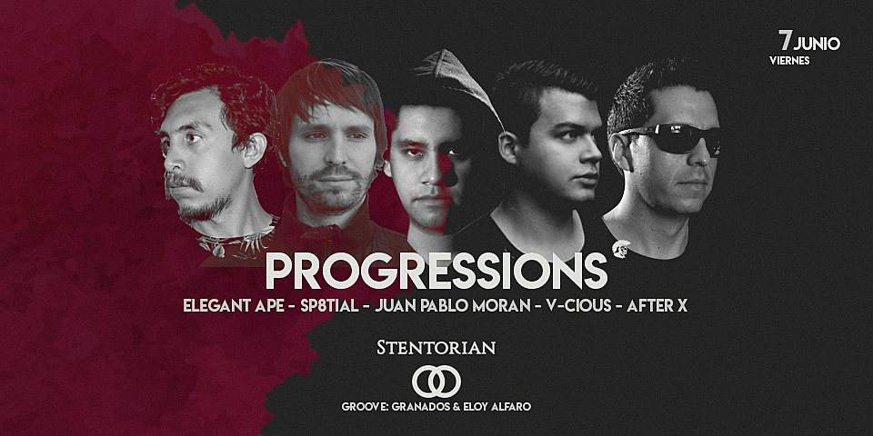 Stentorian presents: Progressions - フライヤー表