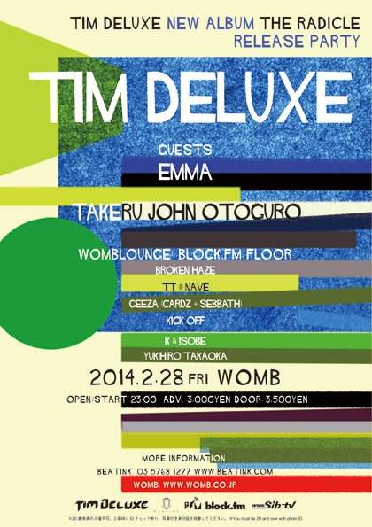 TIM Deluxe -New Album 'The Radicle' Release Party- - Página frontal