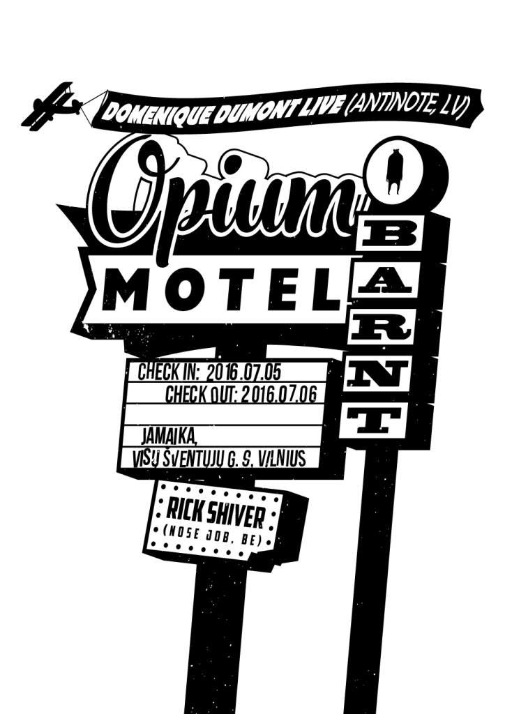 Opium Motel - フライヤー表