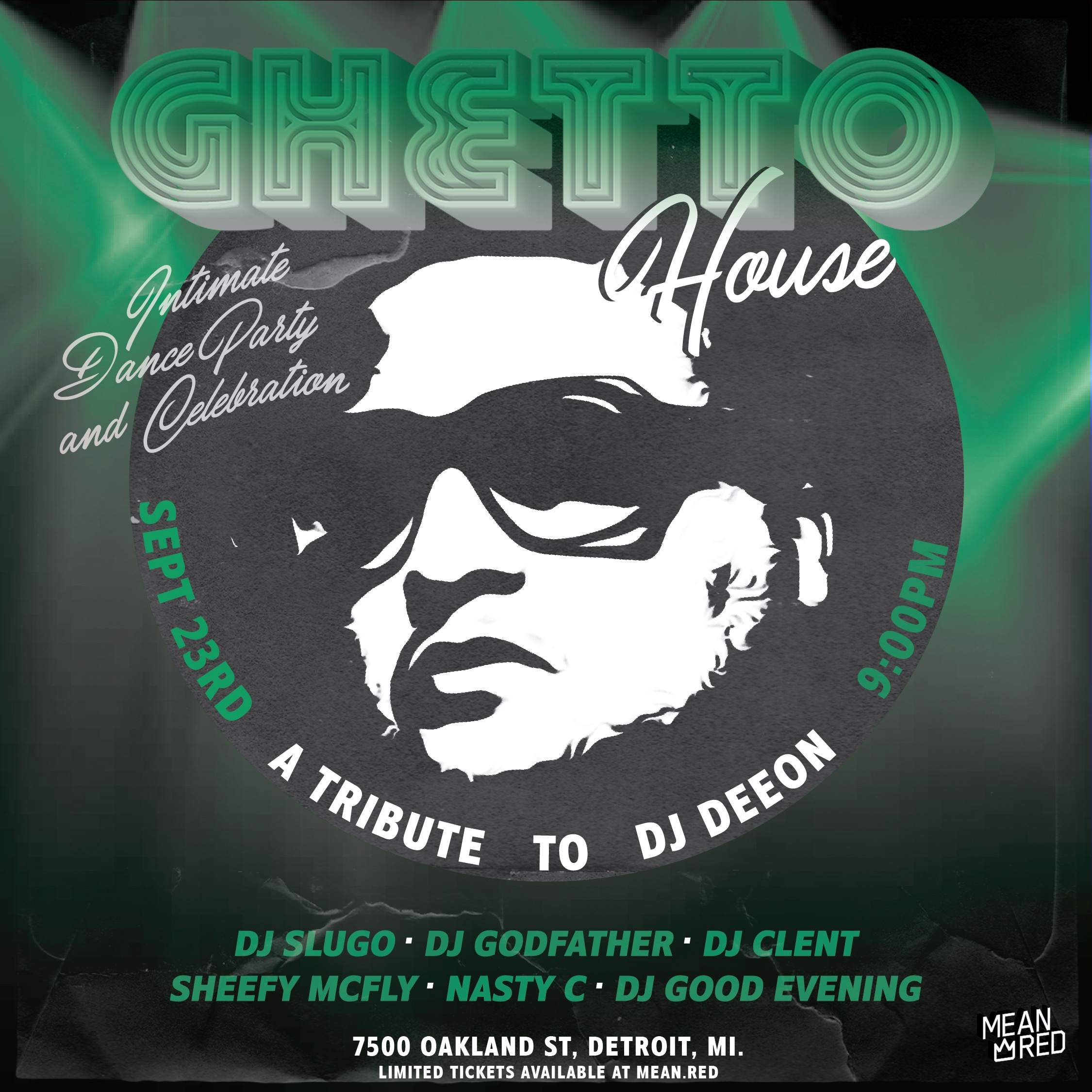 Ghetto House: A Tribute To DJ Deeon - フライヤー表