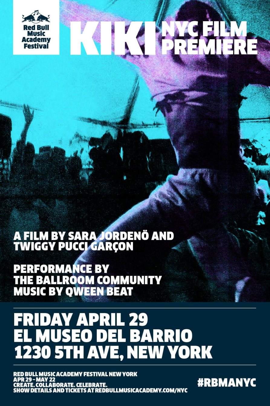 Rbma Festival NY presents: Kiki - A Film by Sara Jordenö and Twiggy Pucci Garçon (NYC Premiere) - Página frontal