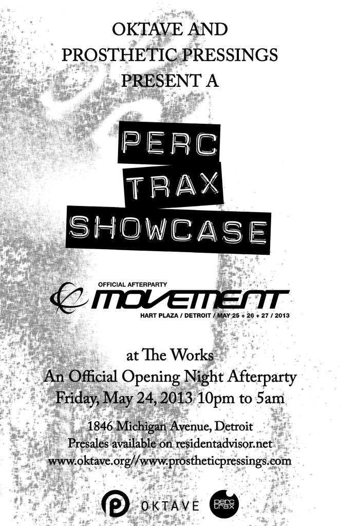 Perc Trax Showcase: Movement Opening Night Afterparty - Página frontal