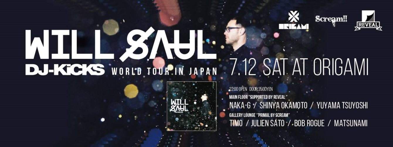 Will Saul DJ-Kick Release Tour - フライヤー表