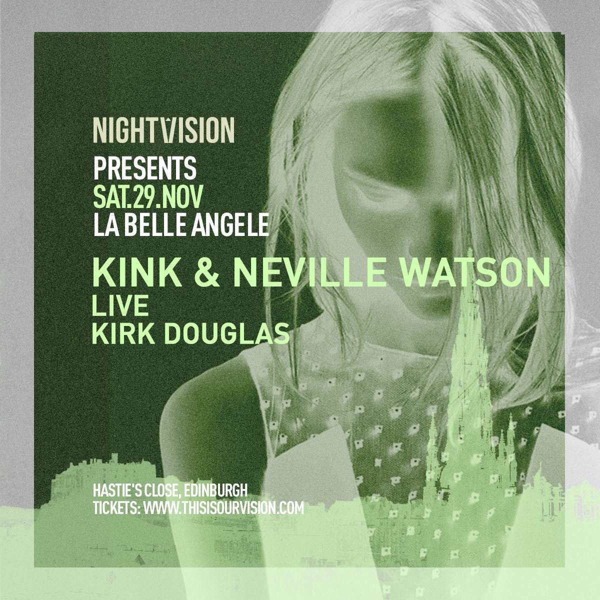 Nightvision presents - Kink & Neville Watson - フライヤー表