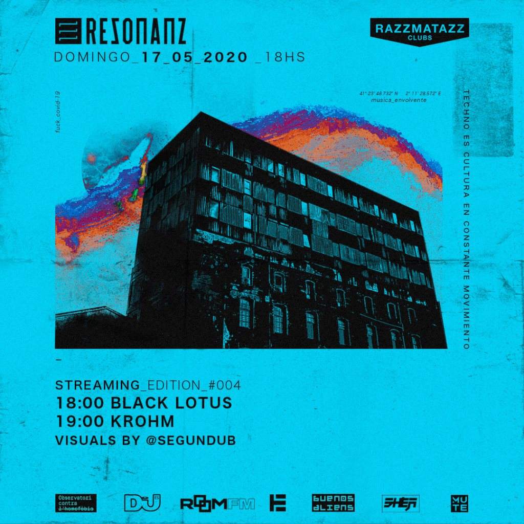 Rezonanz [streaming edition] with Black Lotus and Krohm - フライヤー裏