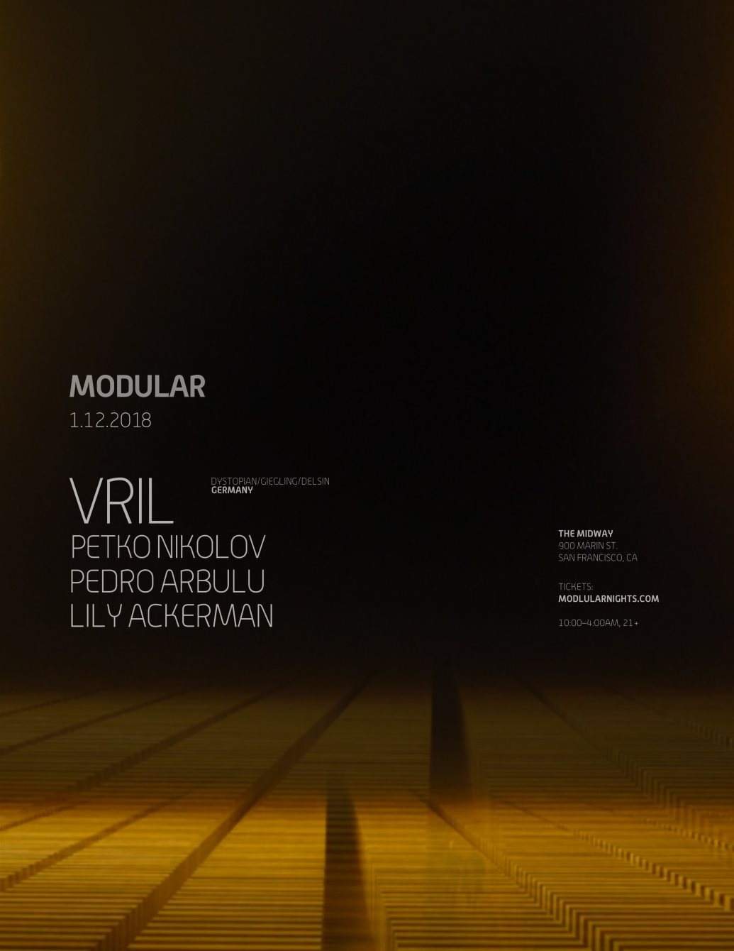 Modular Feat. Vril Live [giegling, Dystopian, delsin] - Página frontal