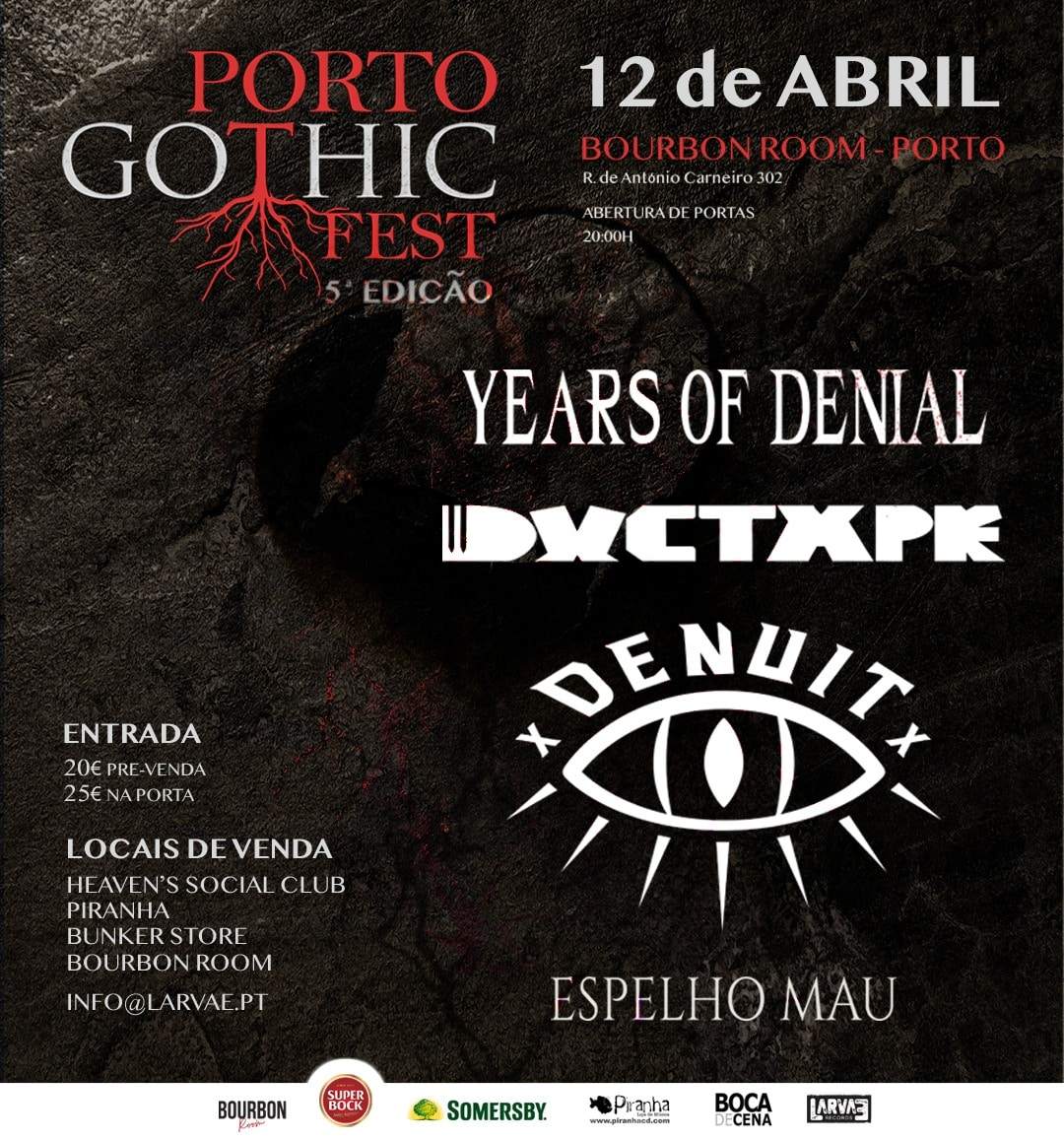 Porto Gothic Fest - V Edição - Página frontal