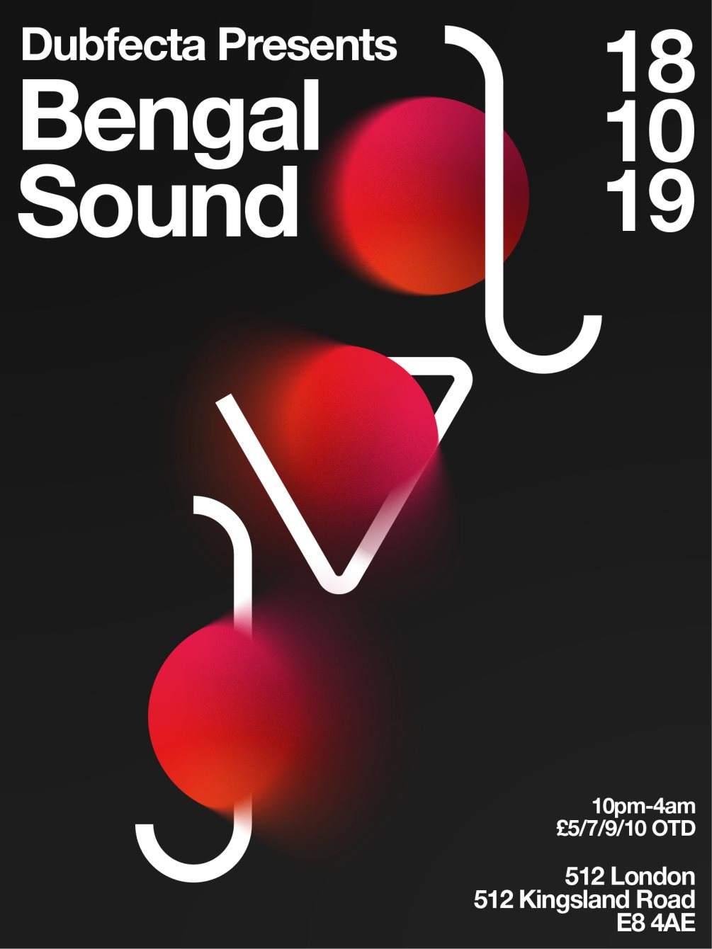 Dubfecta presents Bengal Sound - フライヤー表