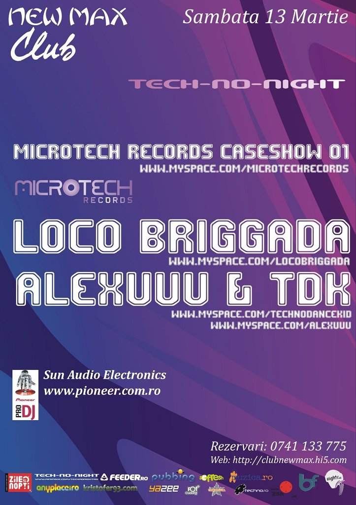 Tech-No-Night Supported By Pioneer Pro Dj - Página frontal