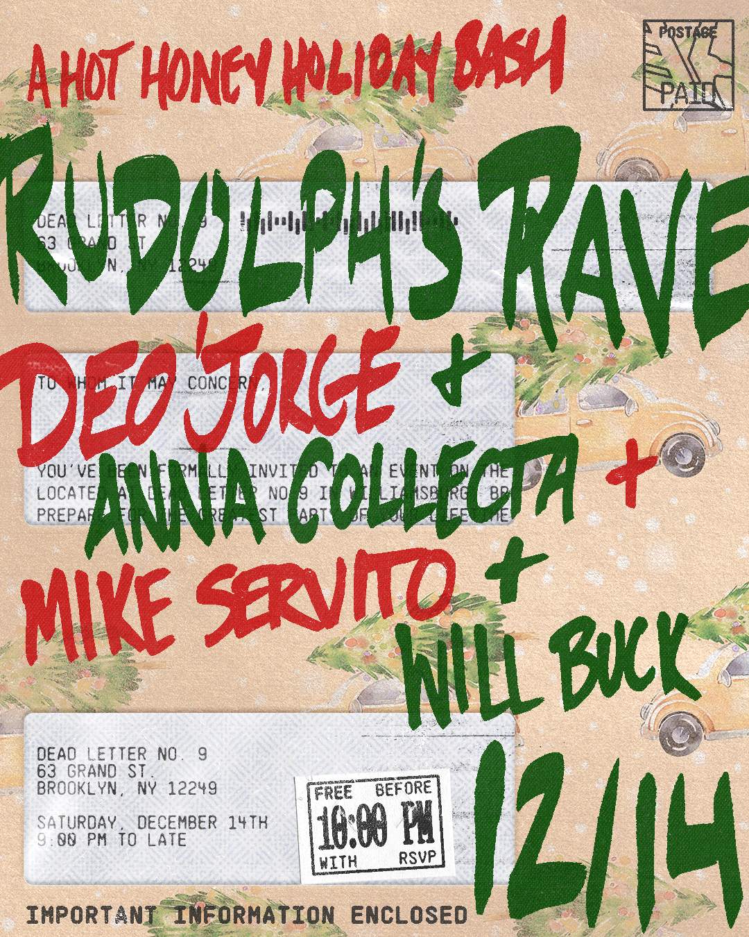Rudolph's Rave: A Hot Honey Holiday Bash, Deo'jorge, Mike Servito, Anna ...